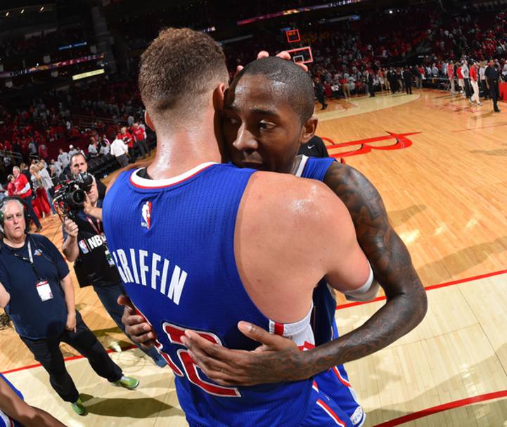 Jamal Crawford and Blake Griffin, Los Angeles, felici per la vittoria (Getty Images)